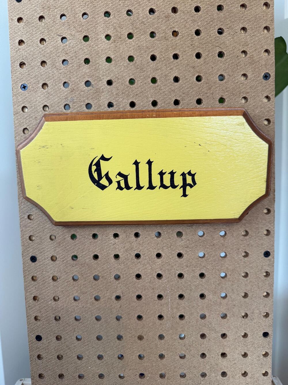 Vintage Wooden Gallop Plaque